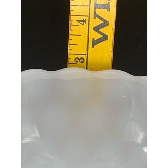 Anchor Hocking Milk Glass Bubble Bowl Pattern White Serving 3 Cup Vintage - Picture 7 of 7